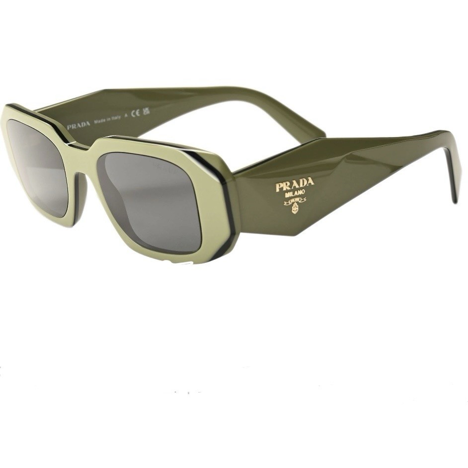 PRADA Milano Olive Rectangular Sunglasses Made in… - image 4