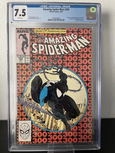 Amazing Spider-Man #300 CGC VF- 7.5 White Pages 1st Full Appearance Venom!