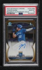 2023 Bowman Chrome Prospect Gold Refractor /50 Junior Marin PSA 10 Auto v9t