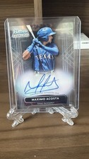 2022 Bowman Sterling Maximo Acosta Base Prospect Auto #PA-MA Rangers
