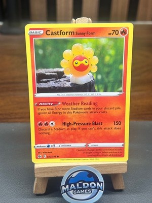 Castform Sunny Form 022/198 Chilling Reign Common NM 2021 Yuka Morii