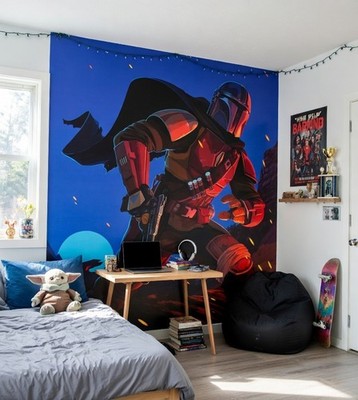 Mandalorian Star Wars Motiv Poster Tapete Wandbild 250x280cm 8,2x9,2 ft riesig