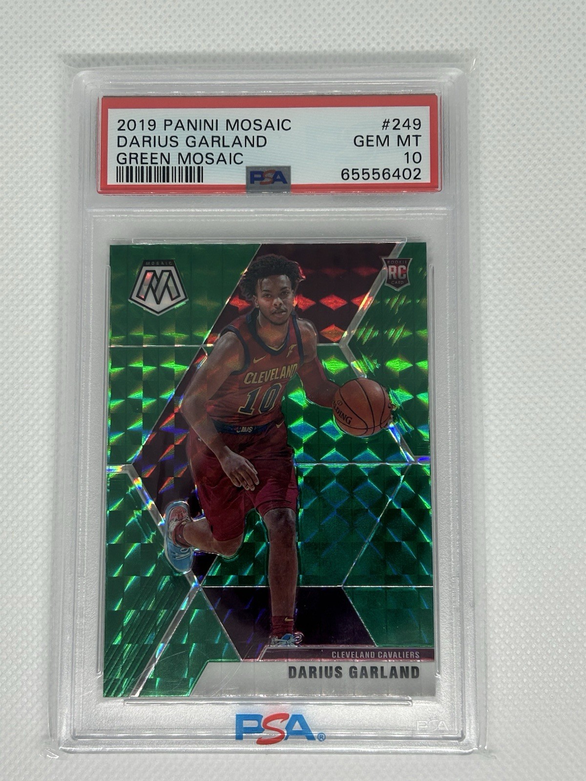 2019-20 Panini Mosaic - Rookies Darius Garland #249 Green Prizm (RC)