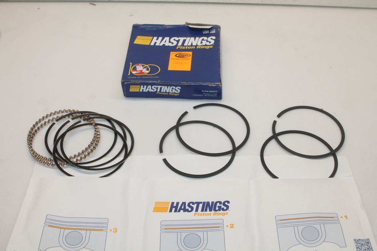 Segments de piston Hastings premium pour cylindre Harley Davidson réalésé 2M6164-010