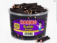 Haribo Konfekt Stangen Tub 150ct German Licorice Candy FREE SHIPPING