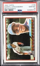 1989 TOPPS BIG BB #139 DARRYL STRAWBERRY PSA 10
