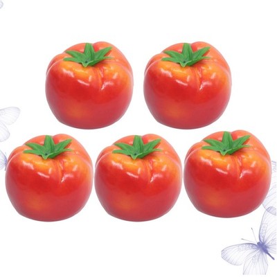  5pcs Creative Tomato Decor Künstliche gefälschte Tomaten Ornamente Home Party