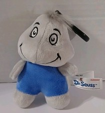 Dr. Seuss By Aurora Yertle The Turtle Plush With Plastic Clip Mini Blue White