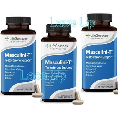 (3) LifeSeasons Masculini-T 90 caps -- EXPIRE 2028