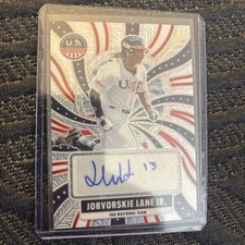 2025 Panini Stars and Stripes Jorvorskie Lane Jr. Auto Mojo Prizm /25