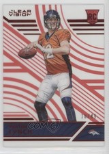 2016 Panini Clear Vision Rookies Level 2 Red 10/49 Paxton Lynch #156 a8x
