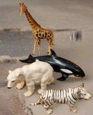 AAA Large Animals Joblot Bundle Whale Polar Bear Giraffe Scleiche White Tiger