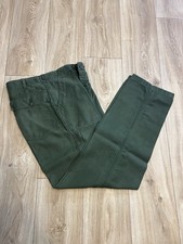 Vintage 60s US Army Military OG 107 Type 1 Vietnam Cotton Trousers Pants 30x33