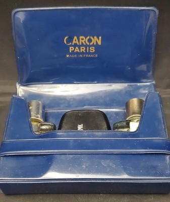 CARON Pour Un Homme Cologne Soap After Shave Splash Set Travel Kit With Case