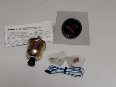 #ad Electrical Oil Pressure Gauge 2 Inch Sunpro CP 7001 Sport ST NEW $29.99