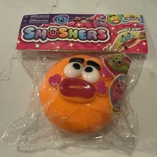 Orb Curiosities Smushers Squishy Toy Smushers New Release Viral Orange Face NEW