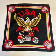 Vintage Bandana Eagle Motorrad Biker Taschentuch 80er Jahre Made in USA