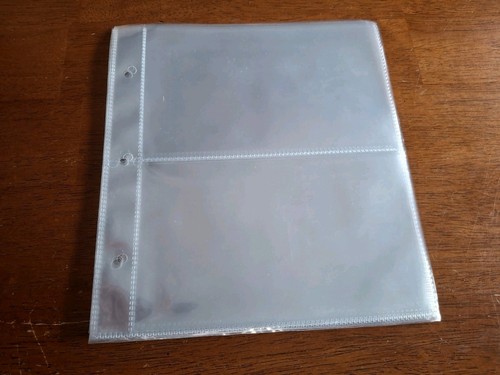 10 Clear 2 Pocket First Day Cover Album Pages for Mystic G&K Scott 3 Ring albums