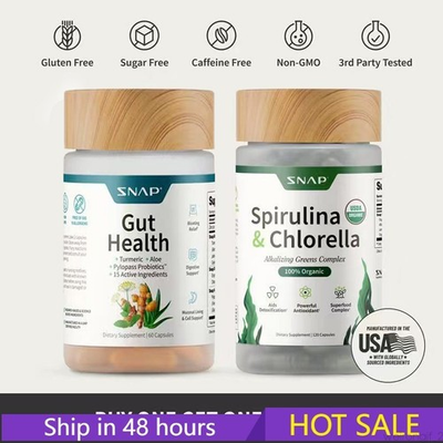 #ad Digestive Gut Health Spirulina Chlorella Detox Antioxidant Support Bundle $32.68