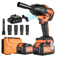 1200nm Heavy Duty Impact Wrench 21v Battery Auto Anti Over Tightening