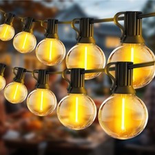 FTL Festoon Lighting Outdoor Heavy Duty WATERPROOF LED GARDEN STRING LIGHT 60FT