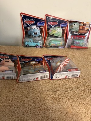 Disney Pixar Cars Mattel Lo  6 CARS Hamm, Fillmore, Barney Stormin, Mater MIP