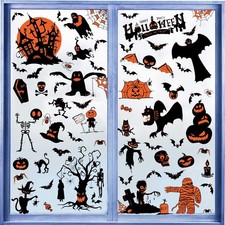 Halloween Window Clings,9 Sheets Party A, a