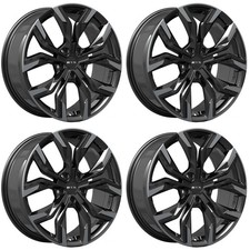 Set Of 4 17 Black Alloy Wheel Rims Kit For 2002-2006 Acura Rsx S9h9 5x114.3