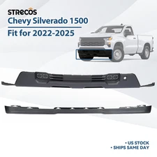 For 2022-2025 Chevy Silverado 1500 Front Lower Bumper Cover & Deflector Molding