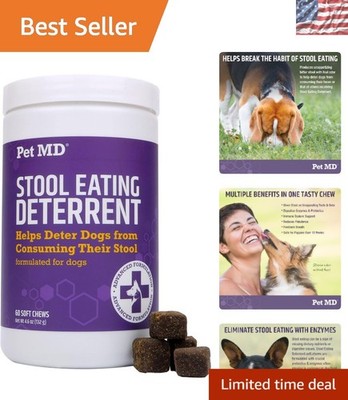 Veterinary Formulated Stool Eating Deterrent - Supports Gut Health - 60 Chews