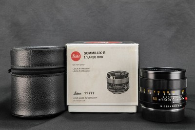 LEICA Summilux-R 1,4/50 mm #11777 E55 - Top ROTER PUNKT KAMERA An+Verkauf