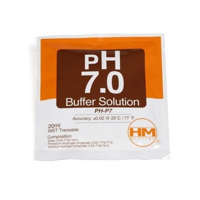 Pufferlösung Kalibrierlösung Eichlösung HM Digital pH 7.0 20ml (PH-P7)
