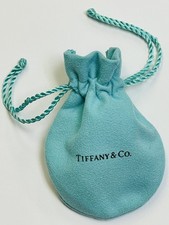 Authentic Tiffany  Co Teal Suede Jewelry Storage Pouch