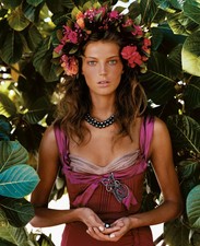 BN PRADA Couture Campaign 100% Silk Chiffon Dress 40 Resort 2004