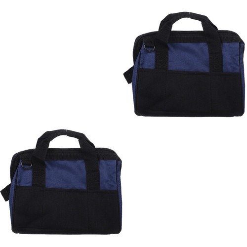 Confezione 2 Toolkit Uomo Borsa Portaoggetti da Viaggio per Utensili a Mano Borsa con Cerniera