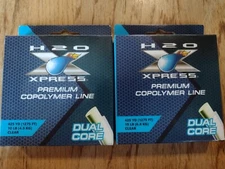 FISHING LINE H20 XPress Premium Copolymer Dual Core 425 yds Clear 10/12/15lb NEW