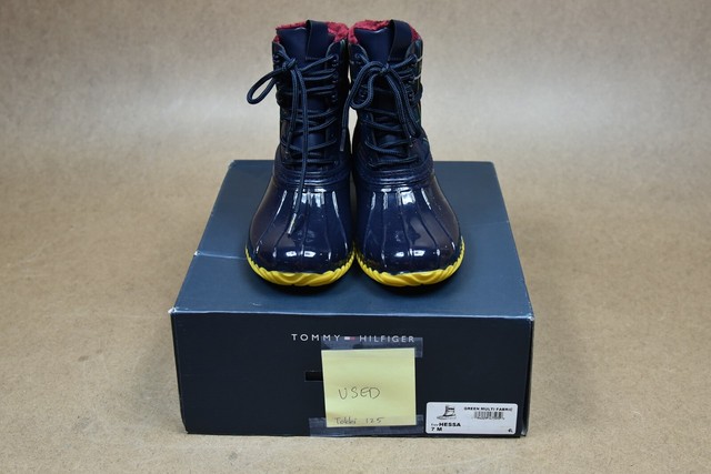 tommy hilfiger plaid boots