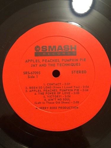 Jay & the Techniques, Apple Peaches Pumpkin Pie SMASH Records SRS-67095 Stereo - Imagen 3 de 4