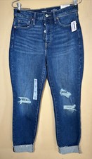 NWT Old Navy High Rise OG Straight Ankle Jeans Sz 6 Medium Blue Wash   