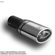 Ulter Sportauspuff 1 x 95x65mm eingerollt -VW New Beetle ab 1.4l bis 2.0 und 1.9