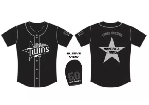 Camiseta deportiva 2021 de los SGA Minnesota Twins First Avenue 50 aniversario talla L - Imagen 5 de 7