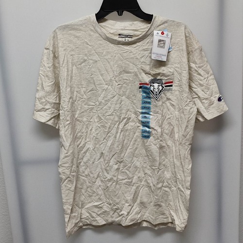 Champion New Mexico Lobos Men's Short Sleeve T-Shirt Oatmeal Beige Large