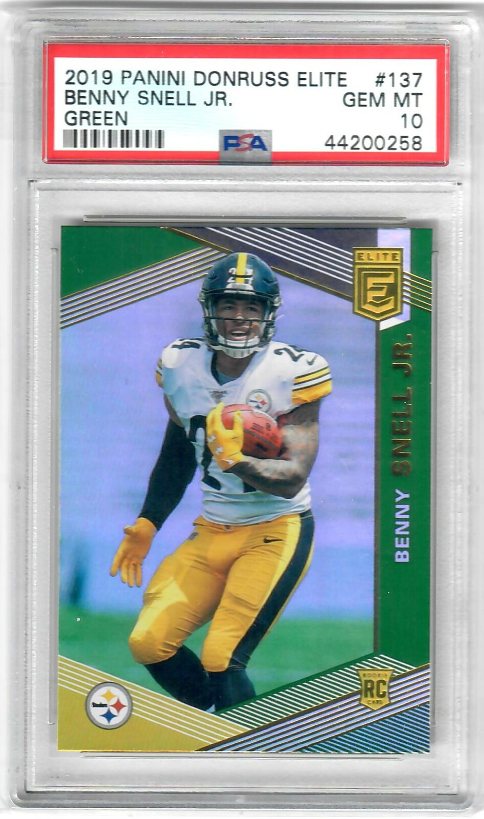 Benny Snell Jr. Panini Donruss Elite #137 Green