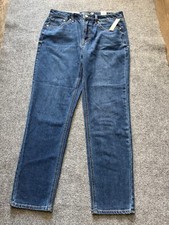 Seven 7 Jeans Womens Size 10 Dark Blue Denim Birch Slim Straight Jean MY10158DE