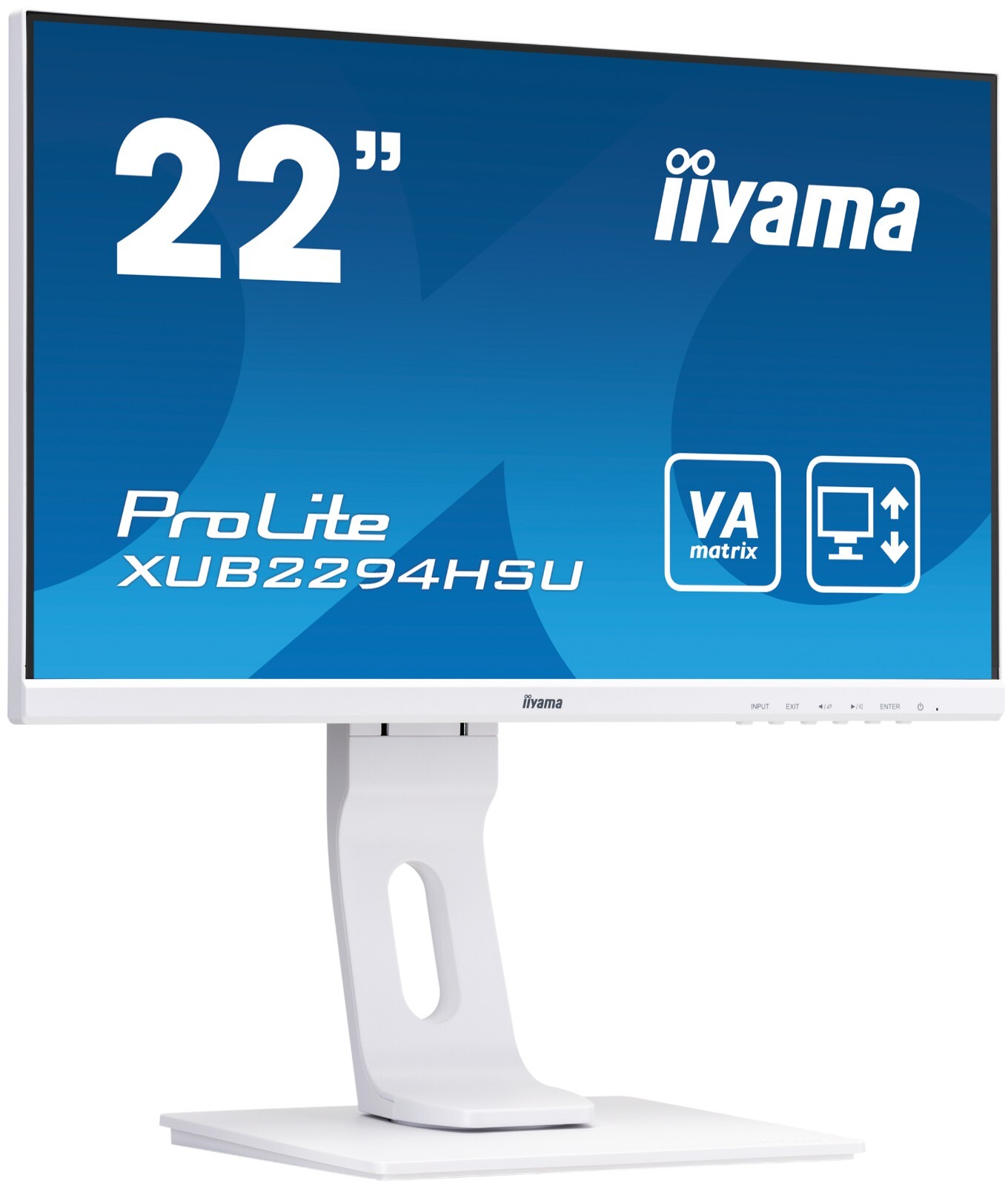 BRANDNEU iiyama ProLite Monitor XUB2294HSU - weiß - höhenverstellbarer Ständer
