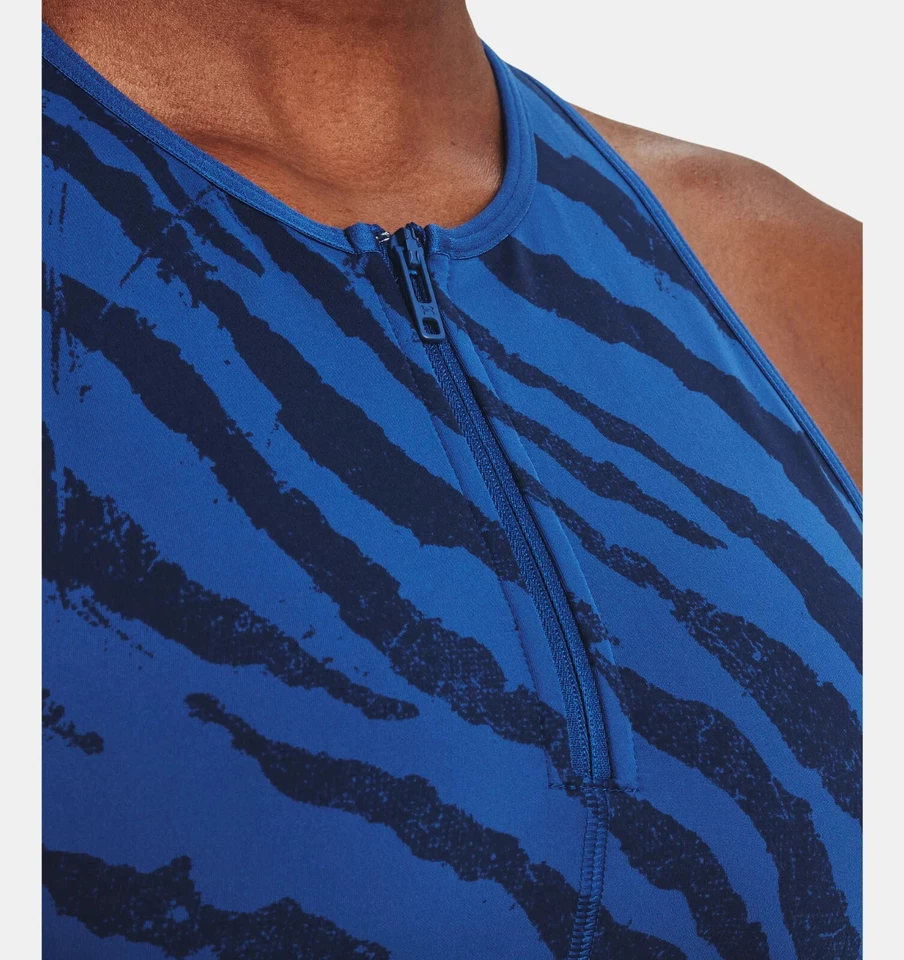 Camiseta sin mangas Under Armour UA Project Rock para mujer XL Meridian cremallera entrenamiento nueva con etiquetas Foto 4 de 4