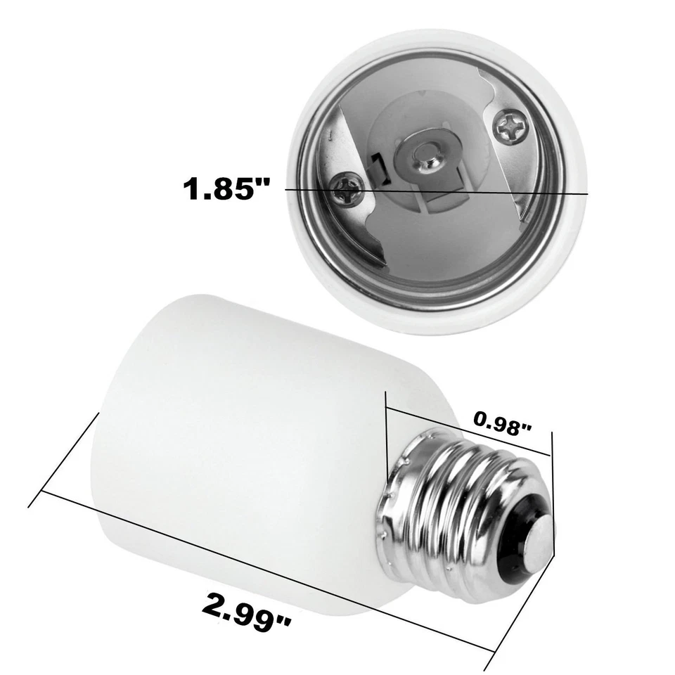 E26 to E39 Medium Screw to Mogul Socket Light Bulb Floor Lamp Adapter Converter - Image 4 of 4