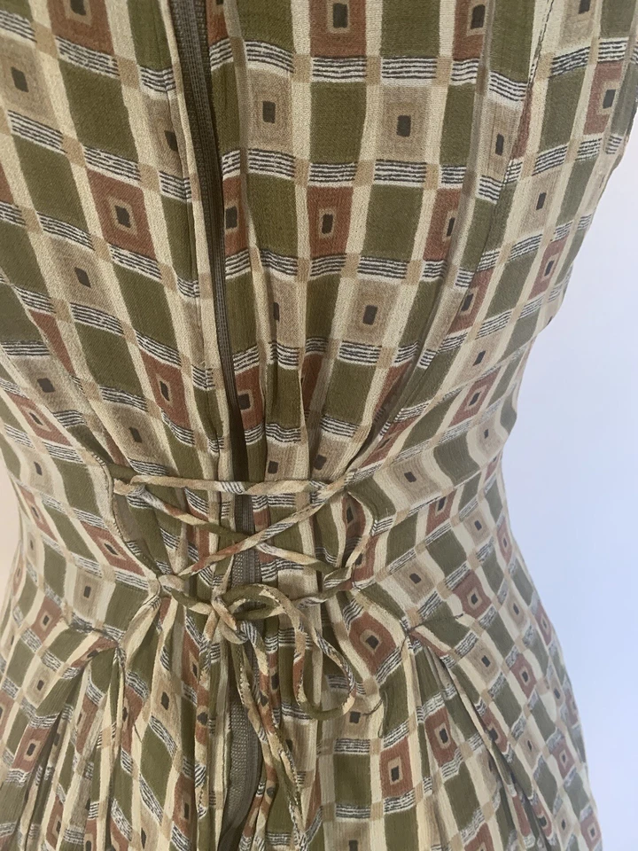 Rene Derhy Beautiful Cotton Viscose Summer Dress Sz S - Image 4 of 4