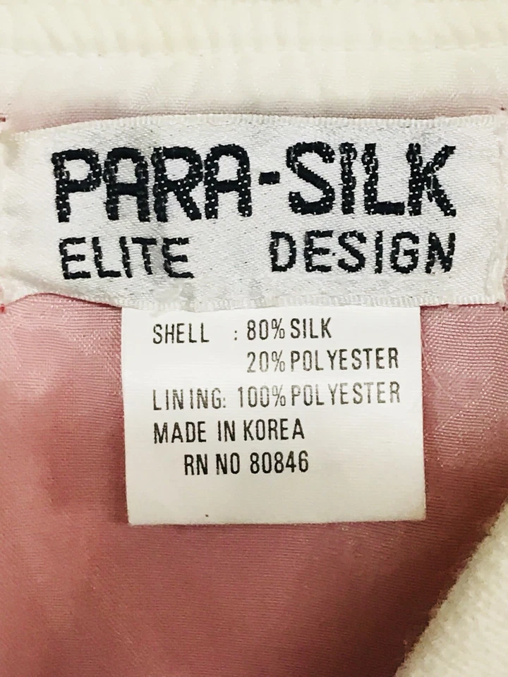 Vintage Horse Jockey Stadium Show Jumping 80% Silk Jacket Equestrian Sports 80s  - Image 3 of 4