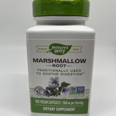 Nature's Way Marshmallow Root 100 Capsules Exp: 05/28